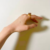 (ピンクアメジスト/gold) danger star inside ring