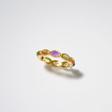 (マルチカラー/ gold) oval horizon CAB eternity ring