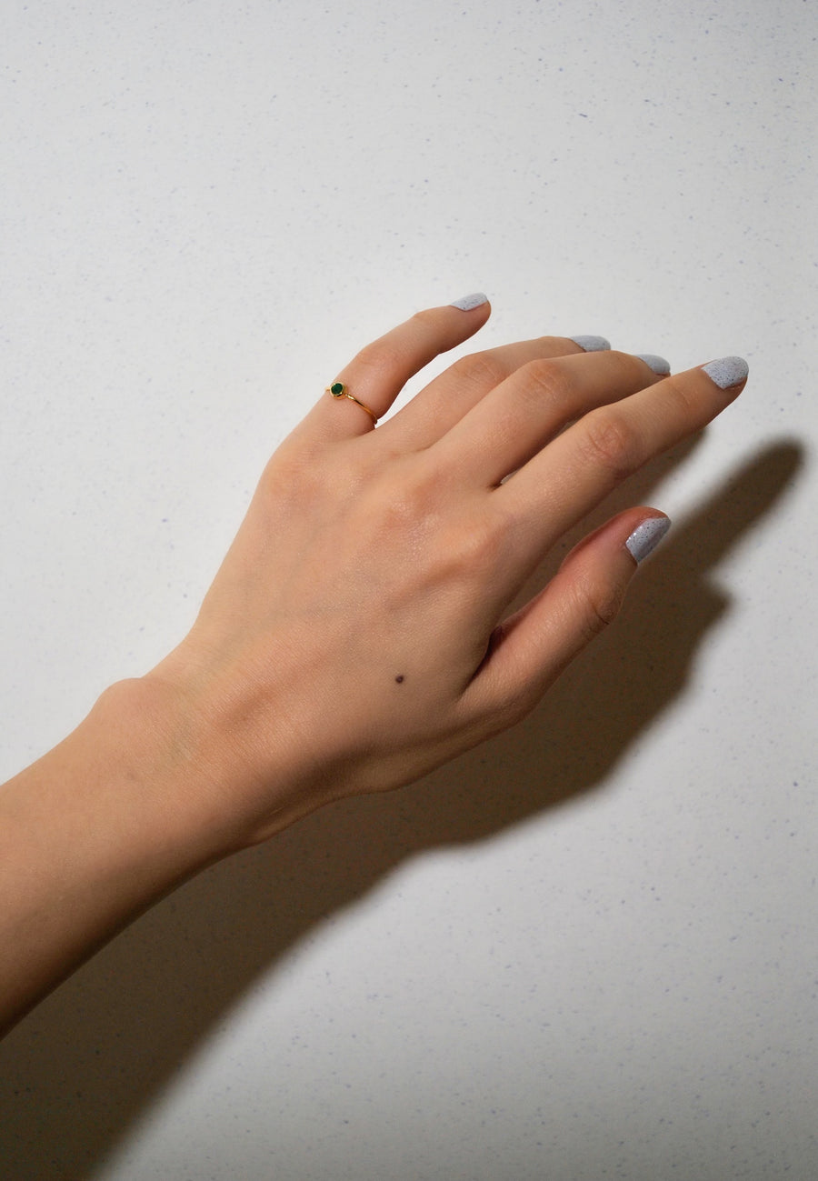 (12誕生石/gold) birth pinky ring