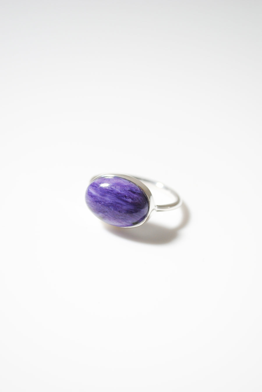(Charoite/silver) Queen Horizon Ring