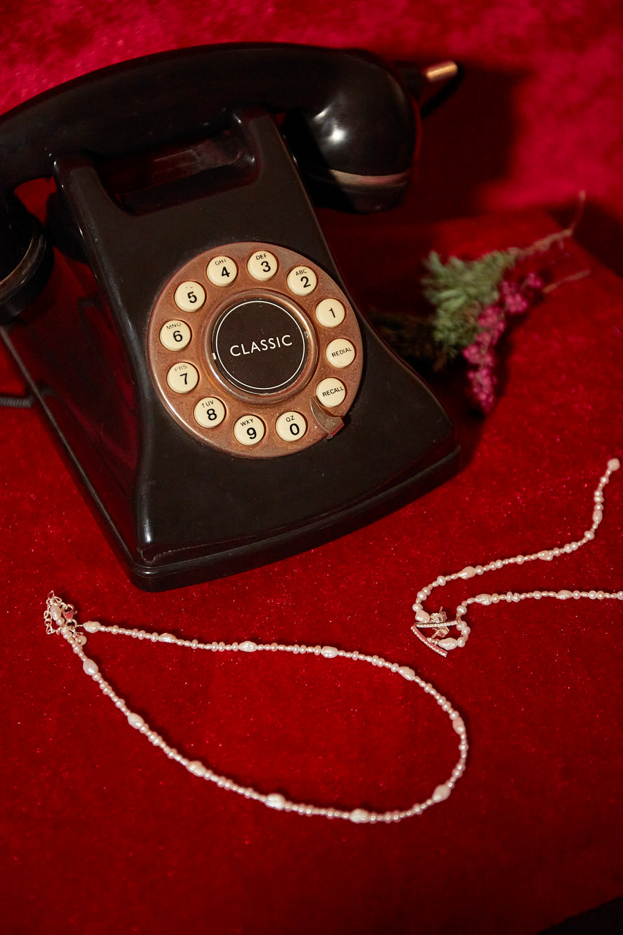 (パール/silver)  baby pearl necklace