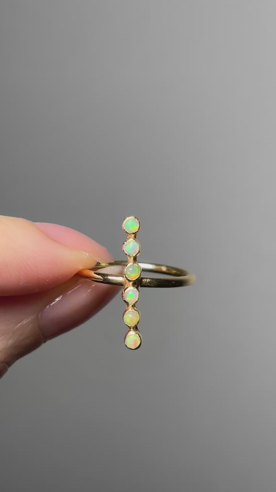 (オパール/gold) dotsn dots ring