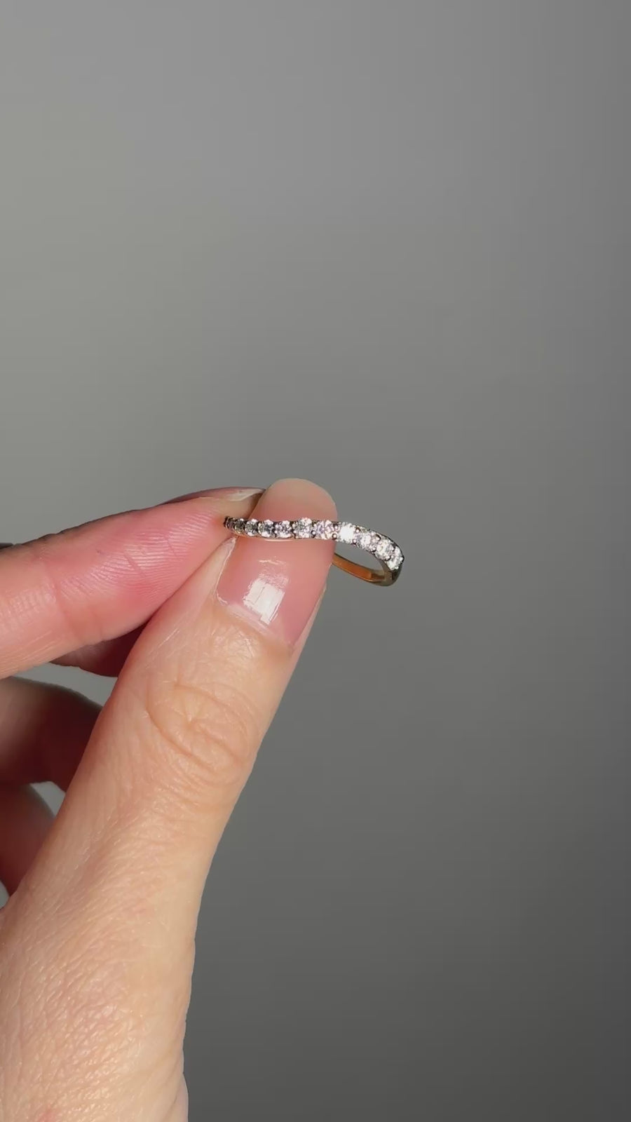 (モアサナイト/gold) grow ring