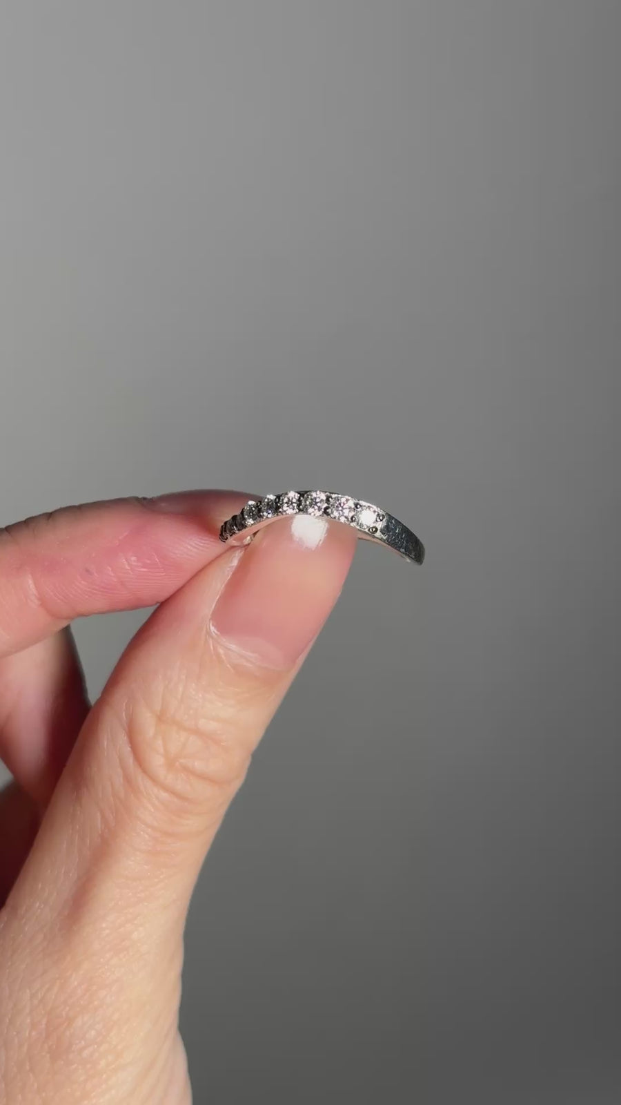 (モアサナイト/silver) grow ring