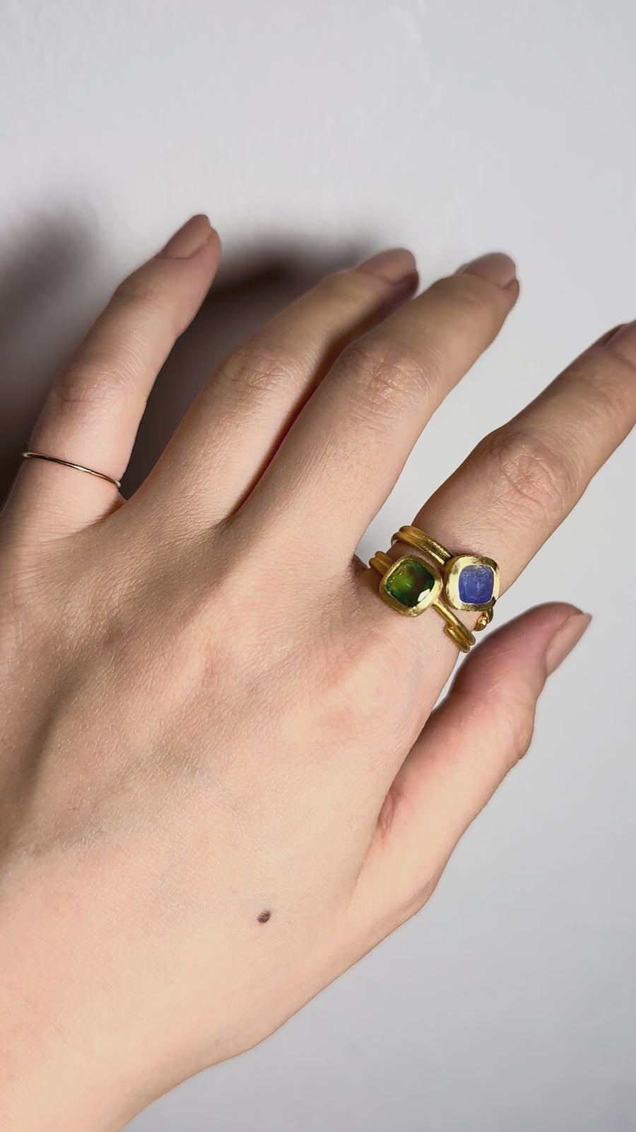 (Tanzanite/gold) Alma ring
