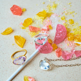 (ピンクアメジスト/gold)Ms.heart ring