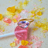 (ピンクアメジスト/gold)Ms.heart ring