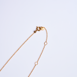 (アイオライト/gold) oval flower necklace