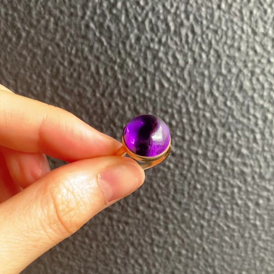 (アメジスト/gold) moon walk  ring