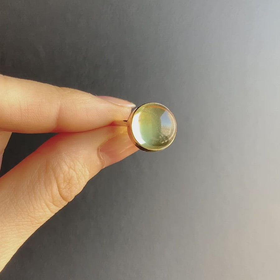 レモンクオーツ(gold) : moon walk  ring