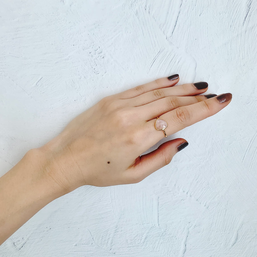 (モルガナイト/gold)：THE islan ring