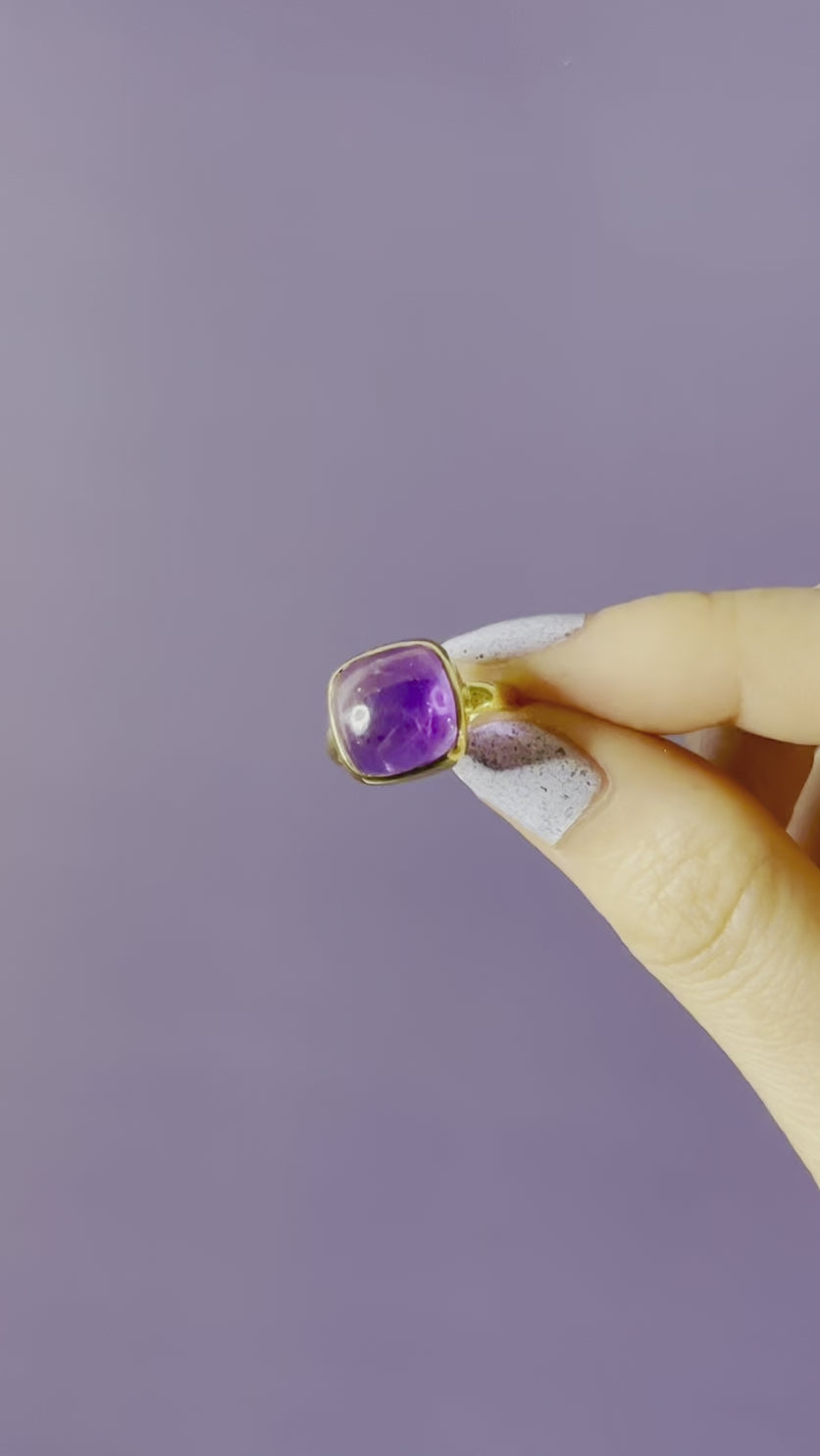 アメジスト指輪の全体像動画