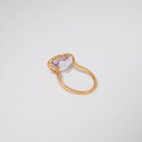 (ピンクアメジスト/gold)Ms.heart ring