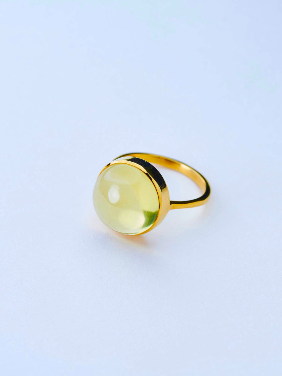 レモンクオーツ(gold) : moon walk  ring