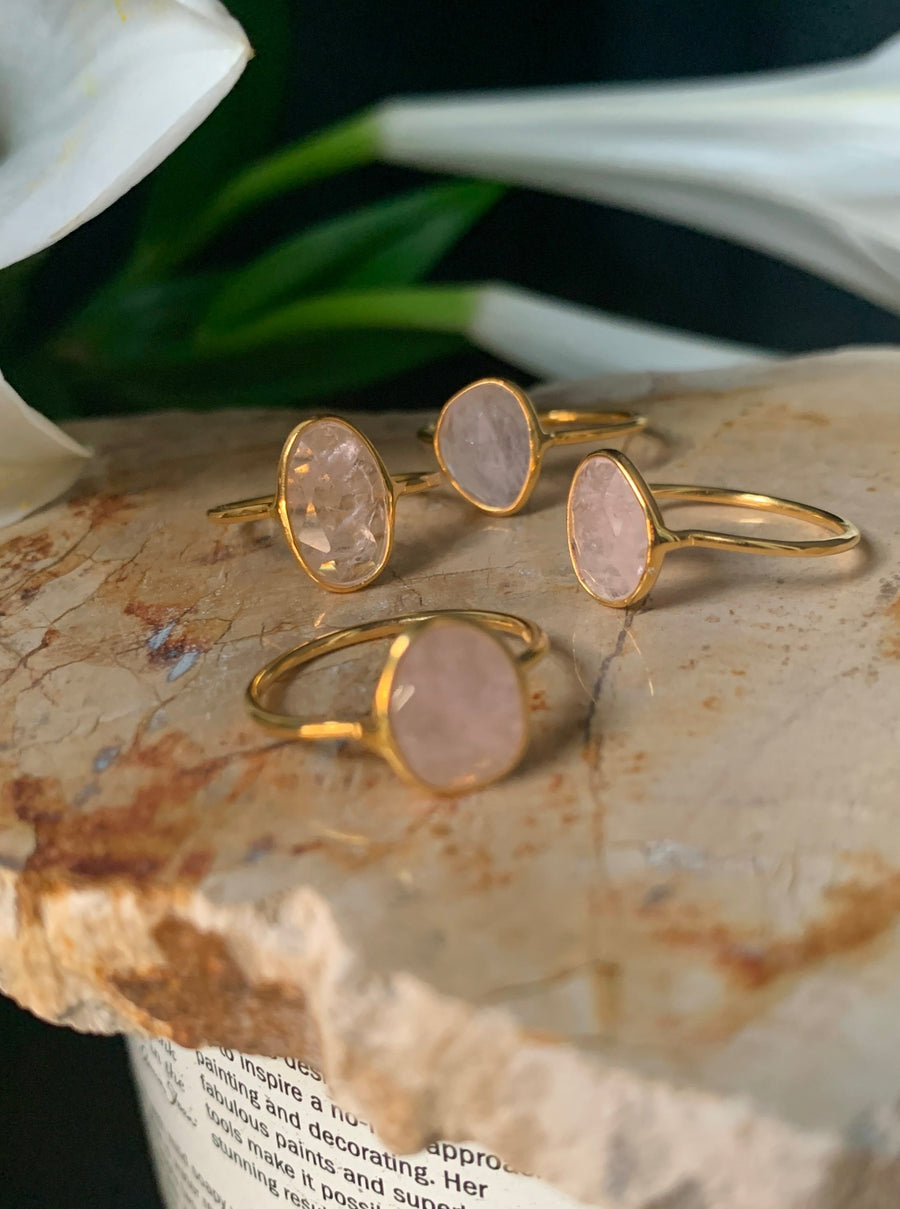 (モルガナイト/gold)：THE islan ring